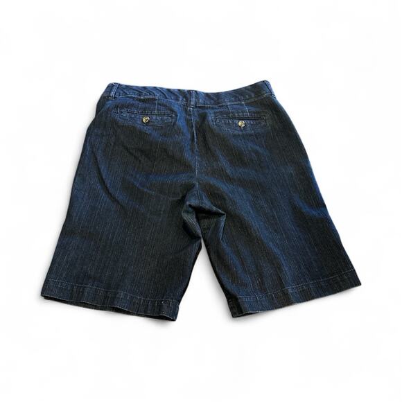 INTRO by Jonathan Ross Shorts Womens 10 Blue Denim Comfort-Waist Stretch Casual - Picture 2 of 5